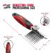 Tuff Pupper Detangling Comb | Dematting Tool for Dogs & Cats | Safely Remove Knots and Mats | Ergonomic Handle for Precision Control - Buy Online on SooperMarket.com
