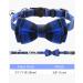 Personalized Breakaway Cat Collar with Bow Tie & Bell - Blue | Stainless Steel ID Tag Engraved | Name & Phone Number | 1 Pack - Buy Online on SooperMarket.com