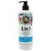 SoCozy 3in1 Shampoo + Conditioner + Body Wash For Kids Hair Cleans and Adds Moisture Back, Kiwi, 16 Fl Oz