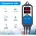 Inkbird ITC-306A WiFi Temperature Controller - 120V1200W Aquarium Thermostat Heater Controller with Two Probes for Reptiles & Hatching - Buy Online on SooperMarket.com
