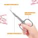 1st Deer Nail Scissors - Stainless Steel Cuticle Scissors for Manicure and Pedicure Perfect Pointed Beauty Scissors for Eyelash Grooming Eyebrows Nose Hair Finger & Toe Nail Care 1.0 count - Buy Online on SooperMarket.com