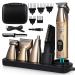 Bestauty Dock Charging Beard Trimmer for Men 5 in 1 Cordless Shaving Kit for Men Hair Clippers Face Razors Nose Hair Trimmer Body Hair Trimmer with Storage Bag Birthday Gifts for Men