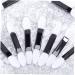 CIMAXIC 100pcs ladies suits EyeShadow Sponge Applicator eyeshadow brush kit Smudge brush Oval travel Patcher M White - Buy Online on SooperMarket.com