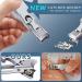 DRMODE Nail Clippers Set - Wide Jaw Opening Toenail Clippers for Thick Nails Stainless Steel Large Nail Clippers with Sharp Curved Blade - Perfect for Men - 2 Pieces - Buy Online on SooperMarket.com