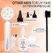 Premium Hair Extension UV Glue Kit - Waterproof & Mild 20g | Transparent Glue Remover & Brush for Perfect Hair Extensions - Buy Online on SooperMarket.com