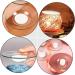 Warmhm Round Serving Tray & 4 Glass Bowls - Oil Replacement Heating Plate & Wax Melting Inserts - Transparent 12x12cm x 2pcs - Ideal for Serving & Storage - Buy Online on SooperMarket.com
