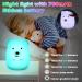 Buy Children's Night Light - 9 Colors & 3 Modes Silicone Touch & Remote Control USB Charging - Perfect Baby Lamp for Kids' Room - Buy Online on SooperMarket.com
