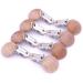 Sutoyuen 10Pcs 30mm (1.18) Natural Wood Pacifier Holder Round Beech Metal Teether Wooden Teething Beads Suspender Clips DIY Pacifier Accessories - Buy Online on SooperMarket.com