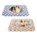 2 Pcs Small Animal Plush Bed Mat 35x27cm Washable Guinea Pig Bed Mat Fluffy Guinea Pig Bedding Mat Sleeping Pad for Bunny Hamster Guinea Pig Yellow Blue