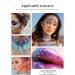 Buy 2 Color Neon Face & Body Glitter Gel - Holographic Makeup for Parties (Pink & White) - Glow Accessories - Buy Online on SooperMarket.com