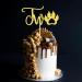 Arthsdite Paw 2nd Birthday Cake Topper Two Birthday Cake topper Decoration for baby Dog Paw Cake Topper Photo Booth Props Smach Cake Decoration - Golden Glitter Paw Two - Buy Online on SooperMarket.com