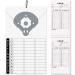 Eersida Baseball Coaches Clipboard & 24 Pack Softball Lineup Cards Dry Erase Coach Board Referee Marker Boards Cards for Gift