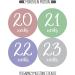 Pregnancy Weekly Belly Growth Stickers - Maternity Keepsake - Set of 36 Week by Week Pregnancy Photo Props - Buy Online on SooperMarket.com