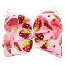 Strawberry Cheer Bow Ponytail Holder Jumbo Hair Tie Set BBG74 (2 Pcs) - Buy Online on SooperMarket.com