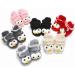 TMEOG Baby Booties Slippers | Infant Winter Boots | First Walking Shoes for Boys Girls 6-12 Months | Black Big Eyes Design - Buy Online on SooperMarket.com