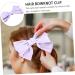 Angoily Bow Hairpin Back of Head D568 Purple Fabric (cotton) Grace - Buy Online on SooperMarket.com