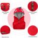 Kids Hooded Gilet Vest | Toddler Warm Sleeveless Jacket | Red | Size 5-6 Years/3'9 - 4'3 | 44-55lb - Buy Online on SooperMarket.com