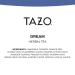 Tazo Dream Herbal Tea - 20 Tea Bags (1.41 oz) | Soothing & Relaxing Blend - Buy Online on SooperMarket.com