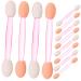 Gogogmee 100pcs Eye Shadow Stick Cosmetic Eyeshadow Brush Mini Makeup Sponge Para Comestic Emulsion Pink 6.20X0.50X0.50CM Pink