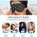 Haskirky Light Blocking Eye Mask - Adjustable Adult Men and Women Travel Mask - Ideal for Business Trips, Meditation, Yoga, and Office - Deep Sleep Goodies - White Stars - Buy Online on SooperMarket.com