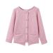 SMILING PINKER Toddler Girls Knit Cardigan Soft Warm Sweaters with Pockets 12-24 Months Pink