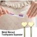 Toothpaste Key Squeezer - Tube Squeezer Key | Tube Key | Toothpaste Squeezer | Stainless Steel Toothpaste Roller | Manual Toothpaste Squeezer | Metal Tube Squeezer Key for Save Toothpaste Gold - Buy Online on SooperMarket.com