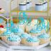 ALISSAR 24-Pack Glitter Blue Oh Boy Cupcake Toppers Cupcake Topper Picks for It'a A Boy Baby Shower Party Decoration Supplies - Buy Online on SooperMarket.com