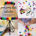 WAU Craft Pom Pom Balls - 100pcs 1.5 inch Multicolored Large Pompoms for DIY Crafts - Reusable Zipper Bag Included - Buy Online on SooperMarket.com