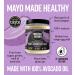 Garlic Avocado Oil Mayonnaise 175g | Hunter & Gather Avocado Mayo with Free Range Egg Yolk | Paleo Keto Sugar Gluten Free | Lemon Zest & Black Pepper | Pack of 1 - Buy Online on SooperMarket.com