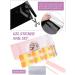 EBANKU Semi Cured Gel Nail Strips - Long Lasting Waterproof Nail Polish Wraps in Yellow and Orange | Includes Cuticle Stick, Nail File, Wipes - DIY Gel Nail Stickers - Buy Online on SooperMarket.com