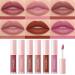 6Pcs Matte Liquid Lipstick Set - Long-Lasting Waterproof Non-Stick Cup Lip Gloss for Women | International Shipping Available - Buy Online on SooperMarket.com