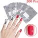Sularpek Foil Nail Wraps 200 Pcs with Cuticle Pusher | Gel Nail Remover for Fast & Gentle Soak Off | Nail Foils for Gel Nails - Buy Online on SooperMarket.com