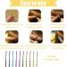20Pcs Colored Feather Hair Extensions Kit with Micro Beads and Crochet Hook - Colorful Synthetic Hairpieces for Girls and Women - Buy Online on SooperMarket.com