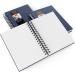Arteza Watercolor Sketchbook 5.5x8.5-inch 3-Pack Blue Hardcover Journal, 96 Sheets, 140lb/300gsm, Spiral Bound Watercolor Paper Pad for Gouache, Acrylics, Pencils - 5.5x8.5 inch - Buy Online on SooperMarket.com