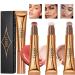 Gireatick 3pcs Liquid Beauty Wand Makeup  Matte Liquid Cheek Blusher  Liquid Contour Beauty Wand Highlighter and Bronzer Stick with Cushion Applicator  for Long Lasting Natural Shimmer Smooth Silky Cream Makeup