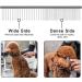 Stainless Steel Pet Comb | Detangling Tool for Dogs and Cats | Grooming Tool for Small, Medium, and Large Pets - Buy Online on SooperMarket.com