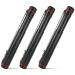 3 Pack Extendable Poster Tubes Telescoping Art Transport Tube Water-Resistant Storage Tube for Documents Blueprints Artwork - Hard Plastic Black 18 Inches to 27.5 inches with 2.75 Inch Opening