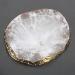 Polish Mix Palette Resin Nail Art Palette Paint Drawing Color Dish Golden Edge Resin Stone Paint Drawing Color Dish Manicure Nail DIY Tool(White) - Buy Online on SooperMarket.com