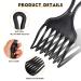 2pc Afro Comb Set - Large & Small Plastic Hair Pick for Detangling, Braid, and Styling - for Women & Men - Buy Online on SooperMarket.com