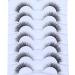 Wleec Beauty Short False Eyelashes set - 7 Pairs of 12mm Wispy Fluffy 3D Faux Mink Lashes for Natural Cat Eye Look | Clear Band | CC95 - Buy Online on SooperMarket.com