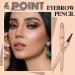 Waterproof Eyebrow Pencil | Long-Lasting & Quick-Drying | B-Hell-Brown - Effortlessly Natural Look | International Shipping Available - Buy Online on SooperMarket.com