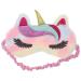 Baluue Cute Animal Sleeping Sleep Mask Unicorn Sleep Mask Plush Eye Mask Animal Sleeping Eyeshade Eye Cover for Kids Girls Teens Women