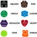 Personalised Cat Dog Tags Pet ID Engraved Acrylic Plastic Acrylic tags - Buy Online on SooperMarket.com