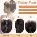 PORSMEER Claw Clip Ponytail Hair Extension - Short Black 10 inch Tousled Updo Bun for Women - Buy Online on SooperMarket.com