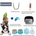 Portable Bird Carrier Travel Cage - Lightweight Breathable Bag with Feeder Cups and Toys for Parrots, Guinea Pigs, Rats - Black - Buy Online on SooperMarket.com