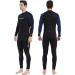Lemorecn Men's Wetsuit Neoprene Full Body Diving Suit 3/2mm and 5/4mm - Black+Blue, Large | 16 Sizes Available - Buy Online on SooperMarket.com