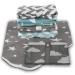 Breathable Washable Baby Diaper Wrap Pad | 50x70 cm Zigzag Gray | Reusable Infant & Toddler Ceiling Pad - Buy Online on SooperMarket.com