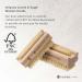 Hydrea Extra Robust Wooden Nail Brush Set - Firm Cactus Bristles | 2 Pieces | International Shipping Available - Buy Online on SooperMarket.com