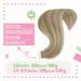 Youngsee Real Hair Tape Extensions - Short Brown & Blond 30 cm 20PCs Remy Seamless - Buy Online on SooperMarket.com