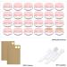 24 Pcs PAMIYO 10ml Clear Empty Jars - Pink Cream Jars for Skincare | International Shipping - Buy Online on SooperMarket.com